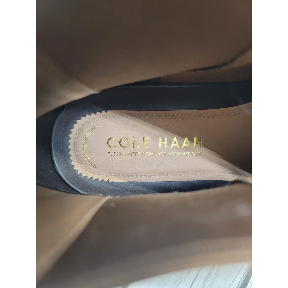 Cole Haan Judson Grand Mens 9M Chelsea Boots in Spiced Suede Raven Brown Leather